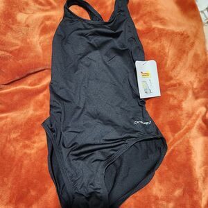 Dolfin Swimsuit one piece Size 32 (Small) Black Open Back